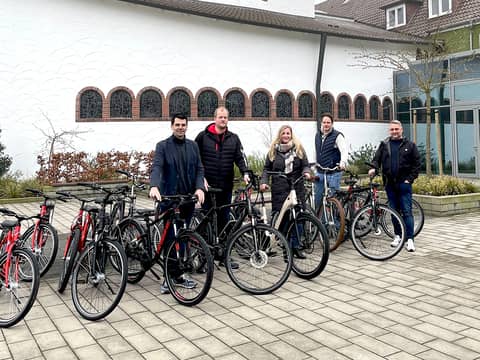 Bicycle donation to the St. Vincenzhaus Foundation