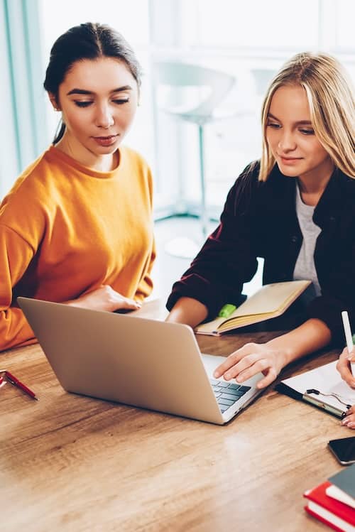 Zwei Frauen am Computer